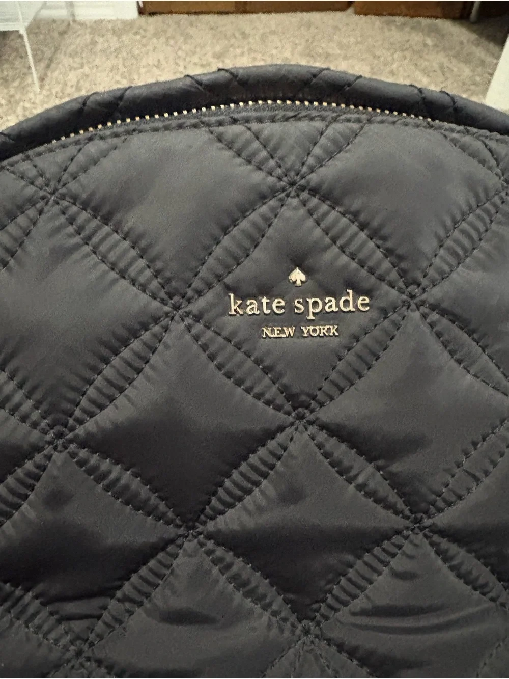 kate spade Quilted Black Nylon Backpack - Picture 3 of 6